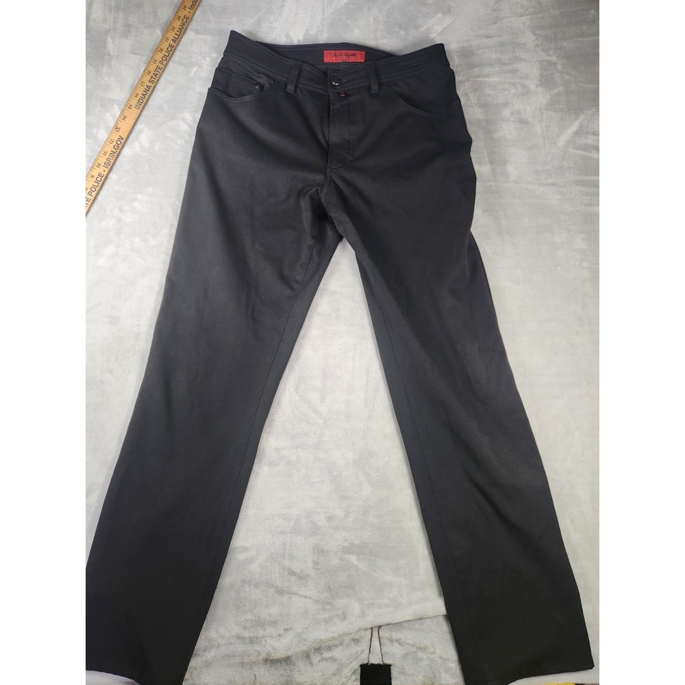 Pierre‎ Cardin Men's Black Straight Leg Jeans 34x34 Cotton Elastane Mod. Dijon